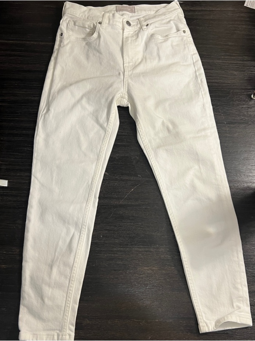 Everlane White Ankle Crop Jeans